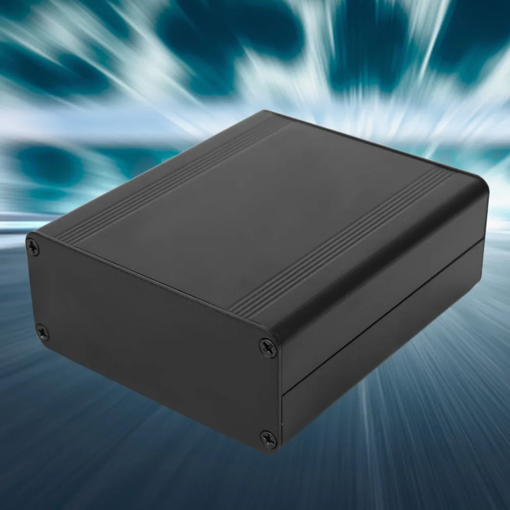 38 x 88 x 100mm Aluminum Cooling Case Split Type Design Matte Black Aluminum Case Aluminum Alloy Electronic DIY Enclosure