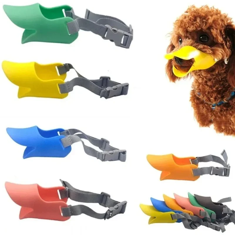 New Dog Muzzle Silicone Duck Muzzle Mask for Pet Dogs Anti Bite Stop Barking Small Large Dog Mouth Muzzles Pet Dog Accessories