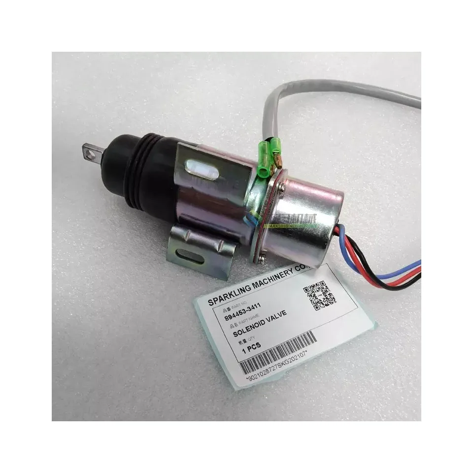 MV1-58 8944533411 Stop Solenoid Valve 12V for Excavator 894453-3411