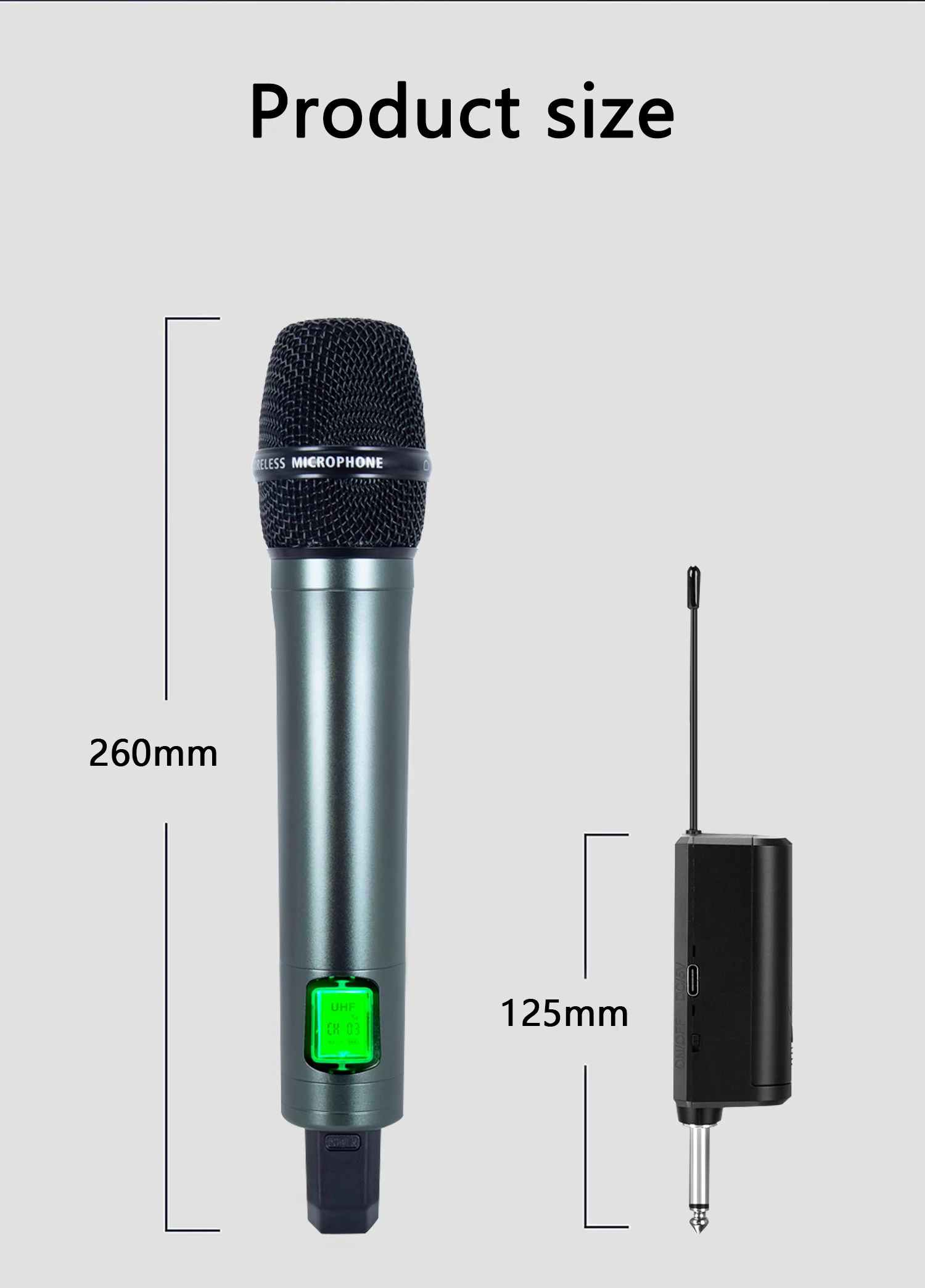 GAW-014A Wireless Dynamic Microphone Outdoor Home Singing Sound Card Live Broadcast Equipment Audio Professional Karaoke