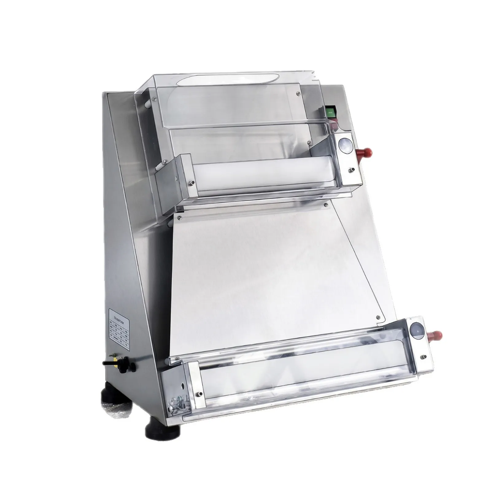 CX Commercial Stainless Steel Pizza Press, Manual Adjustable Thickness Pizza Crust Forming Machine