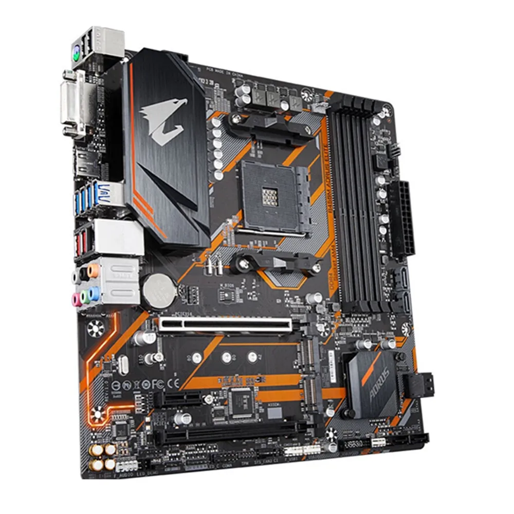 

Mainboard For GA-B450M AORUS ELITE AMD B450 /4-DDR4 DIMM /M.2 /USB3.1 /Micro-ATX / Max-64G Double Channel AM4 Motherboard