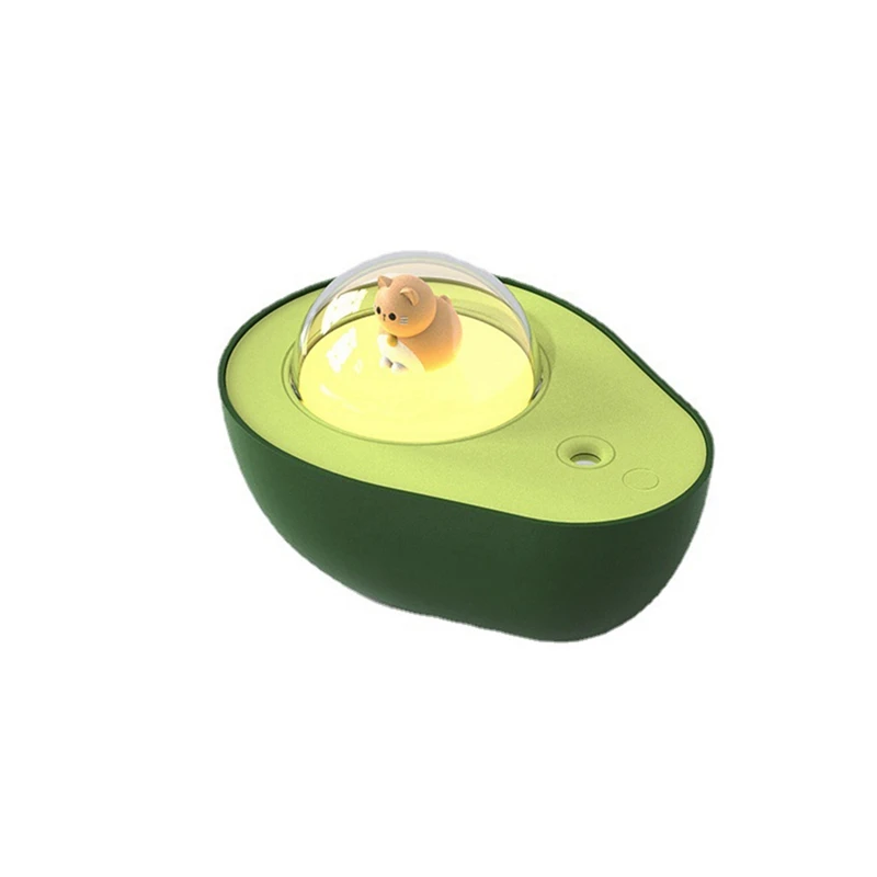 210Ml Cartoon Air Purification Humidifie Avocado Air Purification Humidifie Rechargeable With Atmosphere Light For Gift