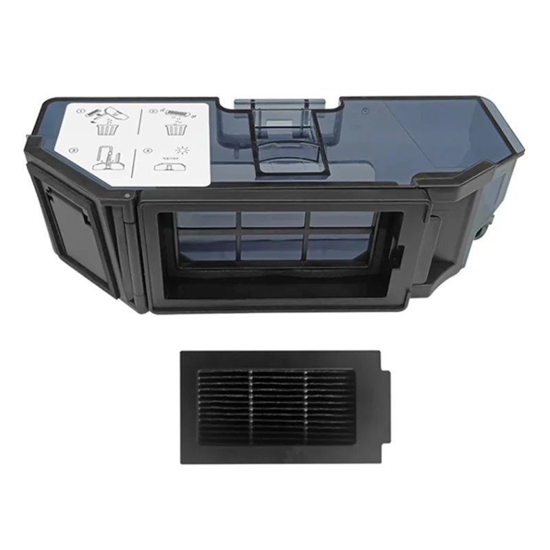 SOFT-Dust Box With Hepa Filter For Ecovacs Deebot T50 PRO Vacuum Cleaner Accessories Replacement Parts Trash Dust Box