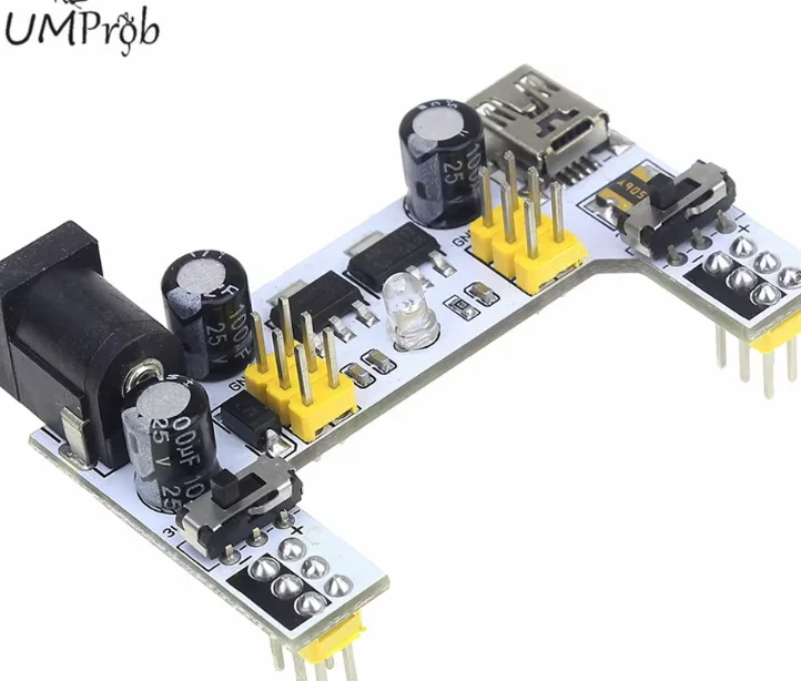 MB-102 MB102 DC 7-12V Mini USB 2 canali scheda interfaccia Breadboard modulo di alimentazione per Arduino