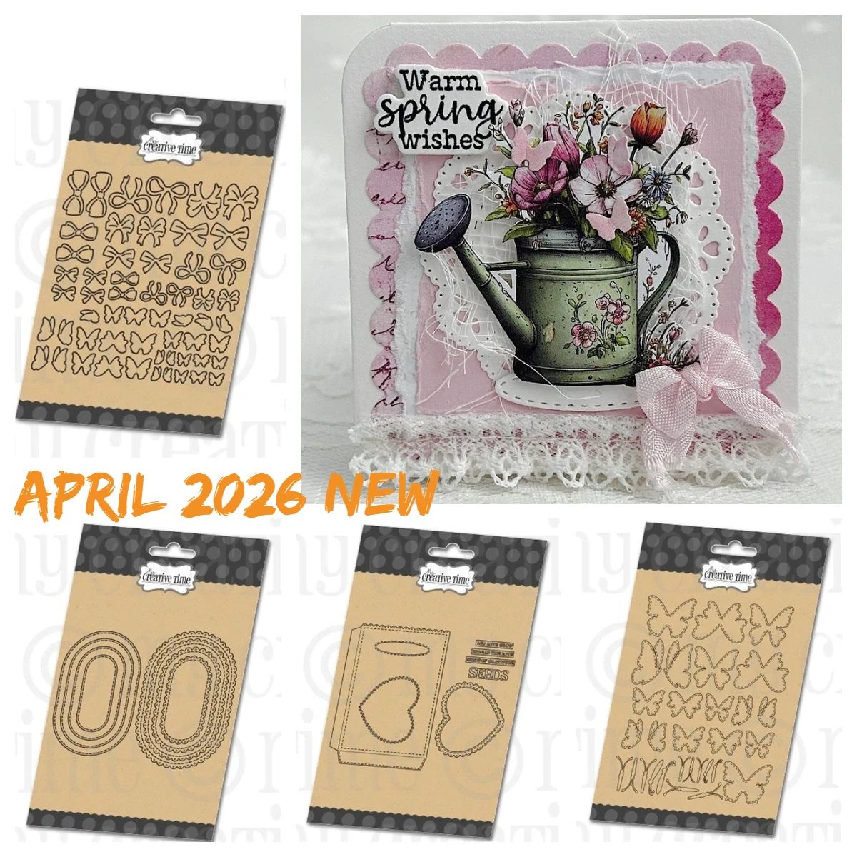 

Where Flowers Bloom Stamps & Dies Metal Cutting Dies Stamps Scrapbook Diary Decoration Embossin Template DIY Card April 2026 New