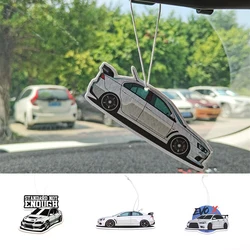 Newest Car Air Freshener Hanging JDM Racing Style Auto Rearview Mirror Perfume Pendent Solid Paper Accessory For EVO