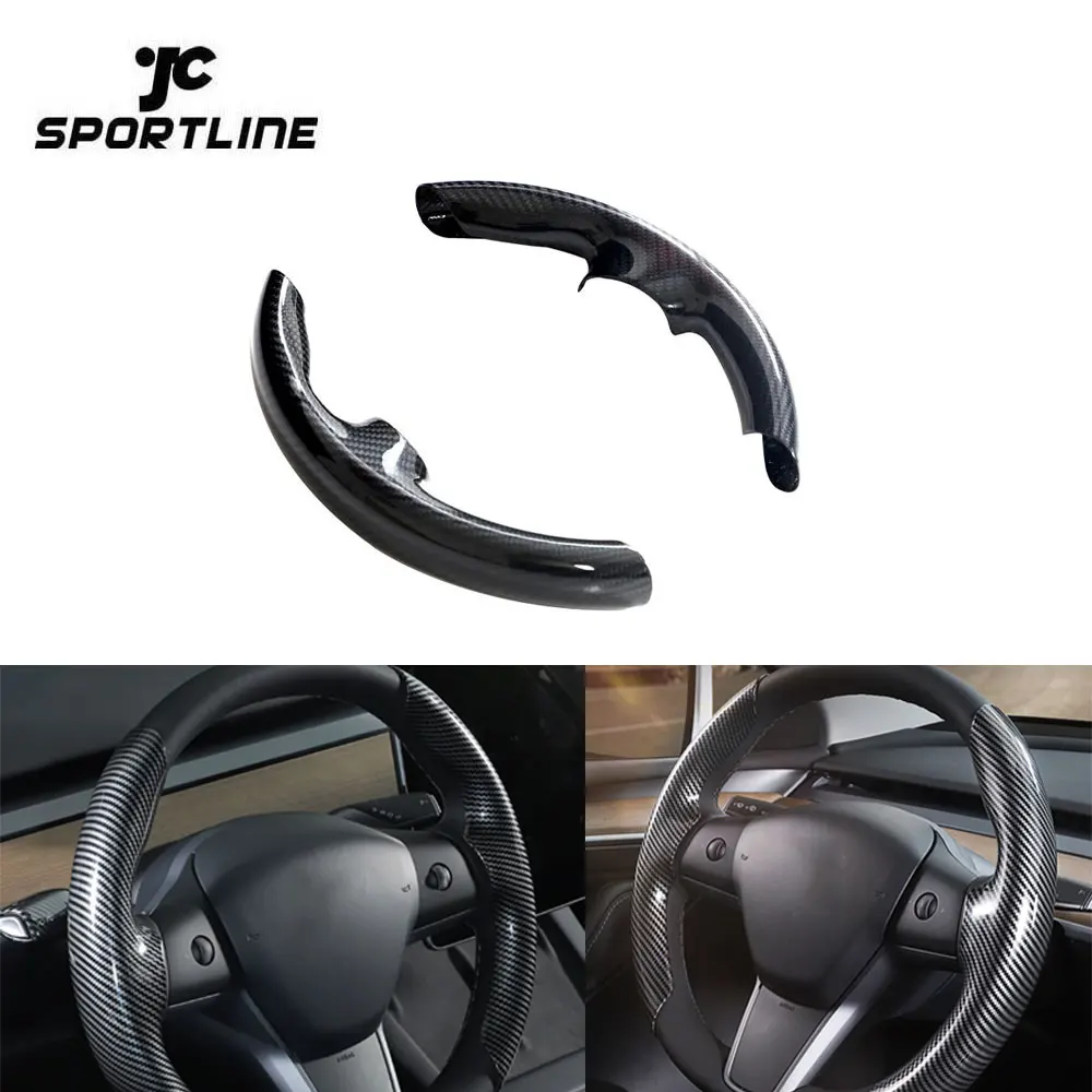 

Накладки на руль из сухого углерода для Tesla Model Y Electric Performance Sedan 4-Door 20-23