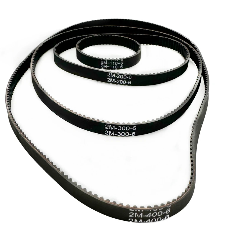 GT2 타이밍 벨트 폐쇄 루프 고무 2GT 6mm/10mm 110mm 158 188 200 300 400 610 852 1220mm 동기 벨트 부품 3D 프린터 부품