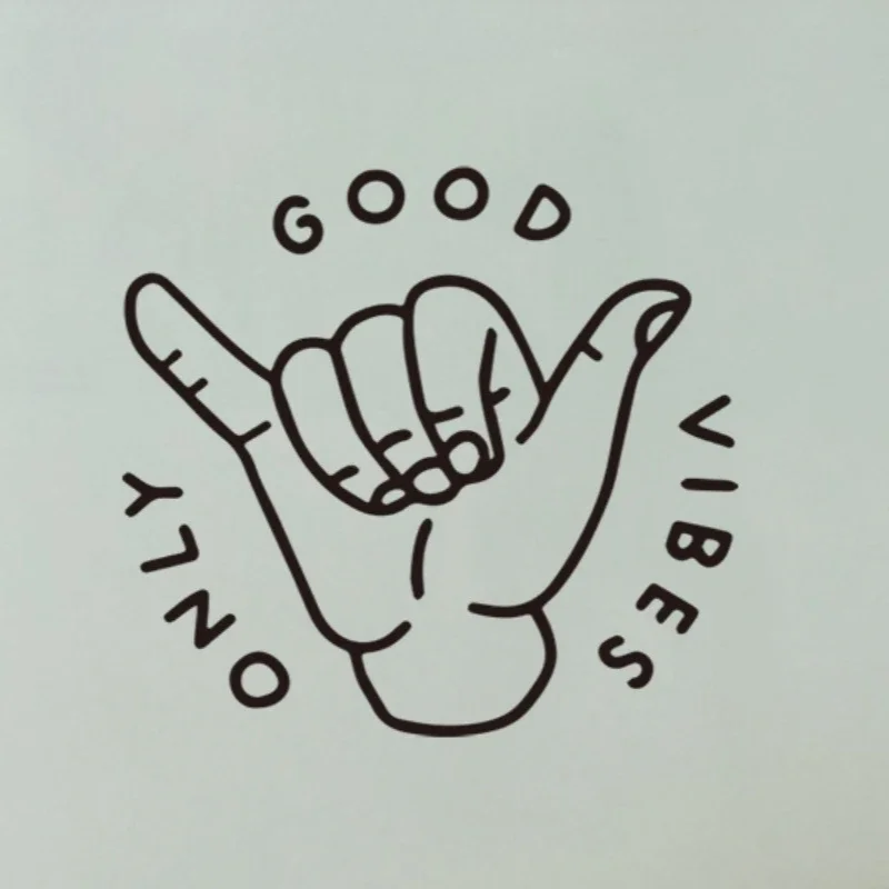 ملصقات لديكور السيارة ، شاحنة ، قافلة ، ركوب الأمواج ، اهتزاز جيد فقط ، إكسسوارات جميلة ، دعم للتخصيص