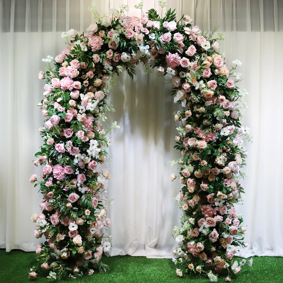 Premium Artificial Flower Wedding Arch for Wedding Decoration Flower Arch Wed Table Flowers and Stand Decoration