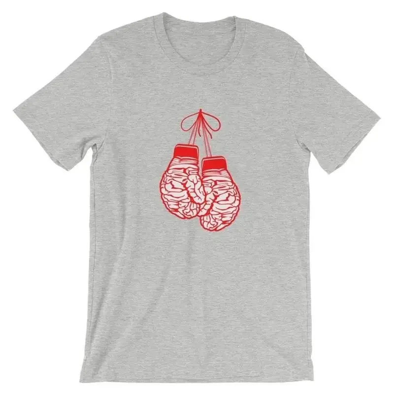 Brain Gloves T Shirt Boxing 100 Cotton Premium NEW