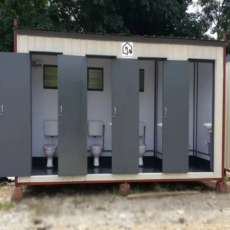 

China Public Modular Mobile Toilets Cabin Outdoor Restroom Block Prefab Container Ablution Shower Portable Toilet