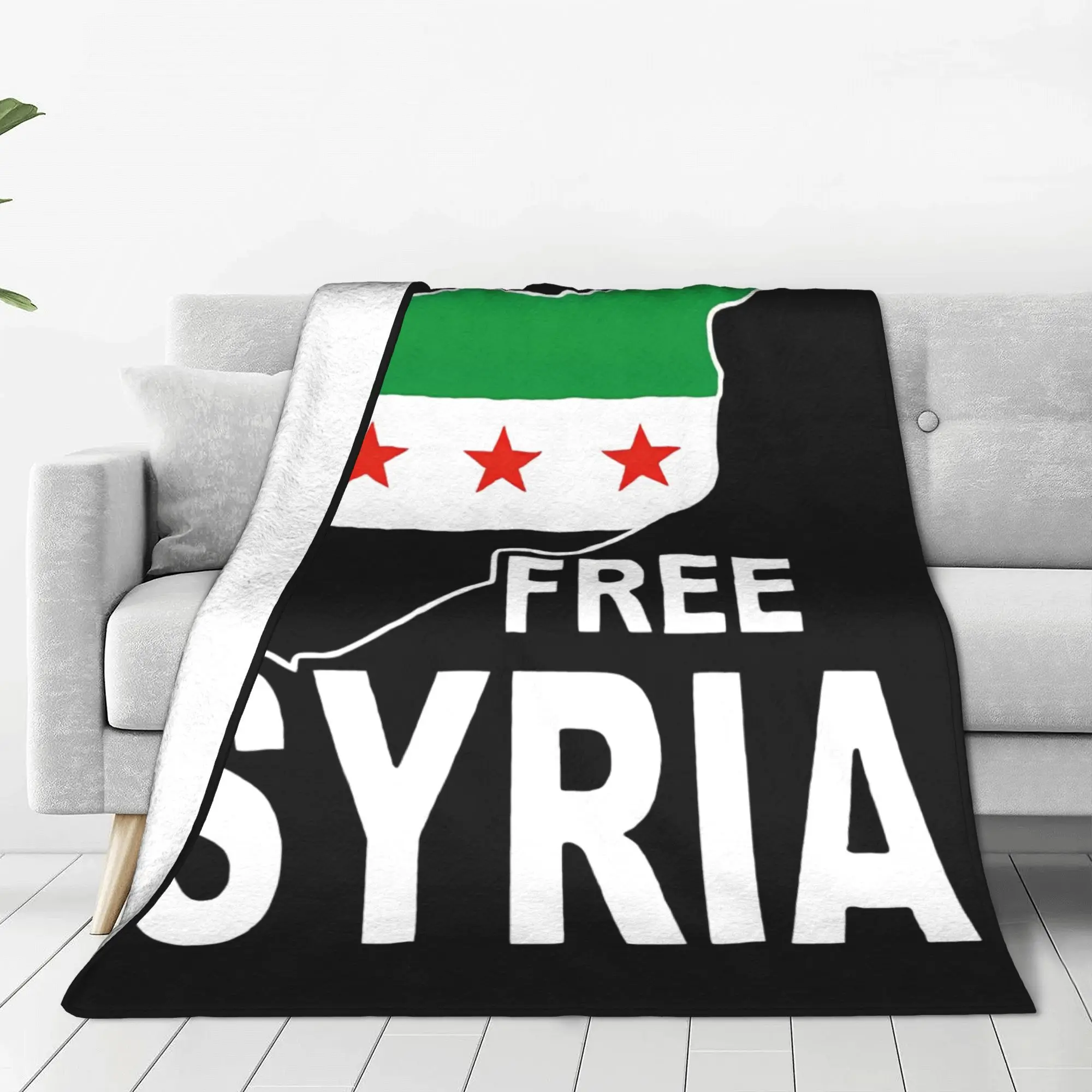 Flag  of Syria Syrian  Blankets  Flannel Awesome Warm Throw Blankets for Bed Sofa Textile Decor