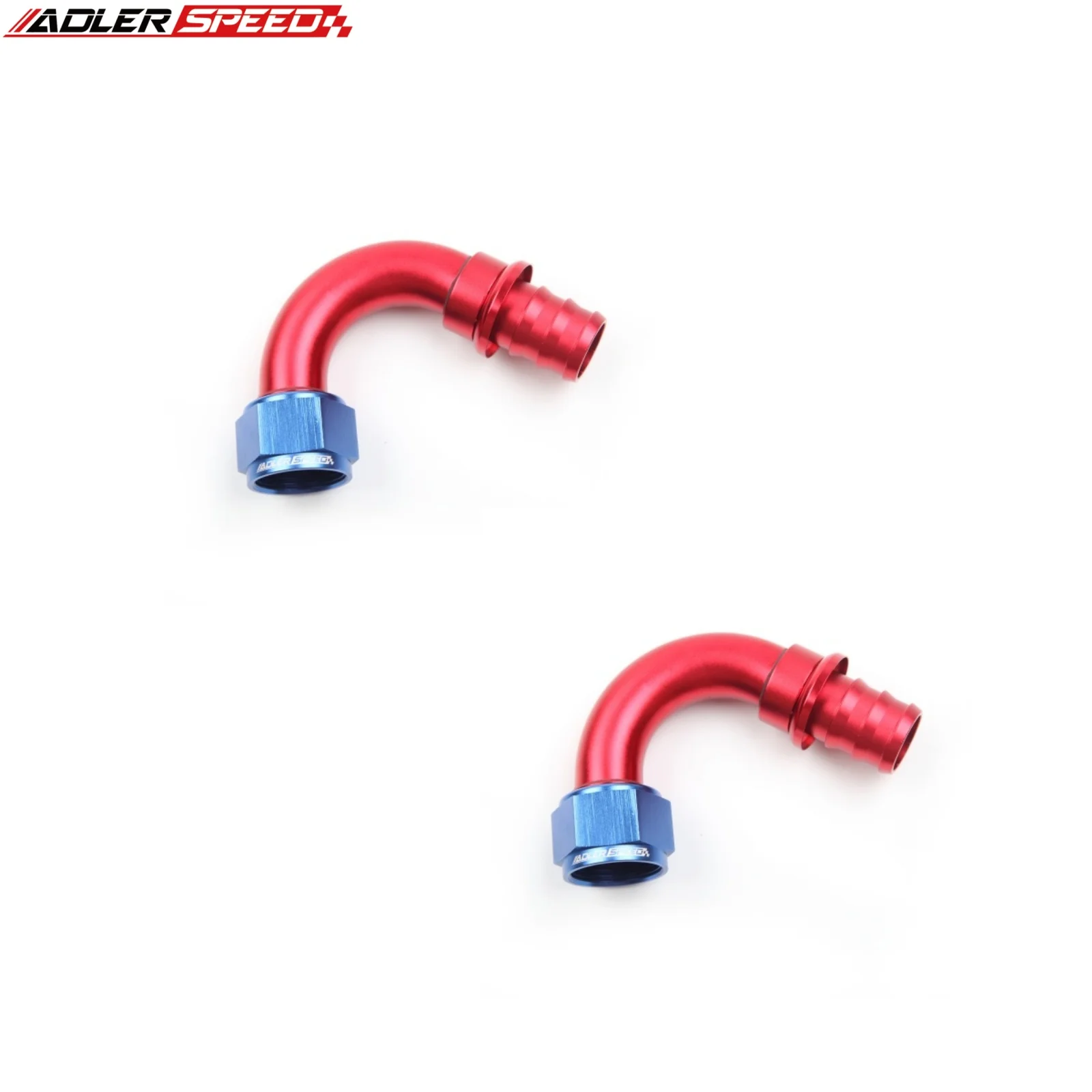 2PCS/1PCS AN16 16AN 120Degree Push-on Lock Hose End Push Lock Barb Hose Fitting End Oil Fuel Line Fitting for Rubber Fuel Line
