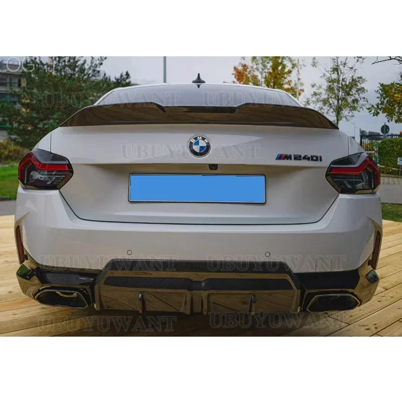 For BMW 2 Series G42 M235i M240i Coupe 2022 + Car High Quality Carbon Fiber Material MP Style Rear Wing Spoiler