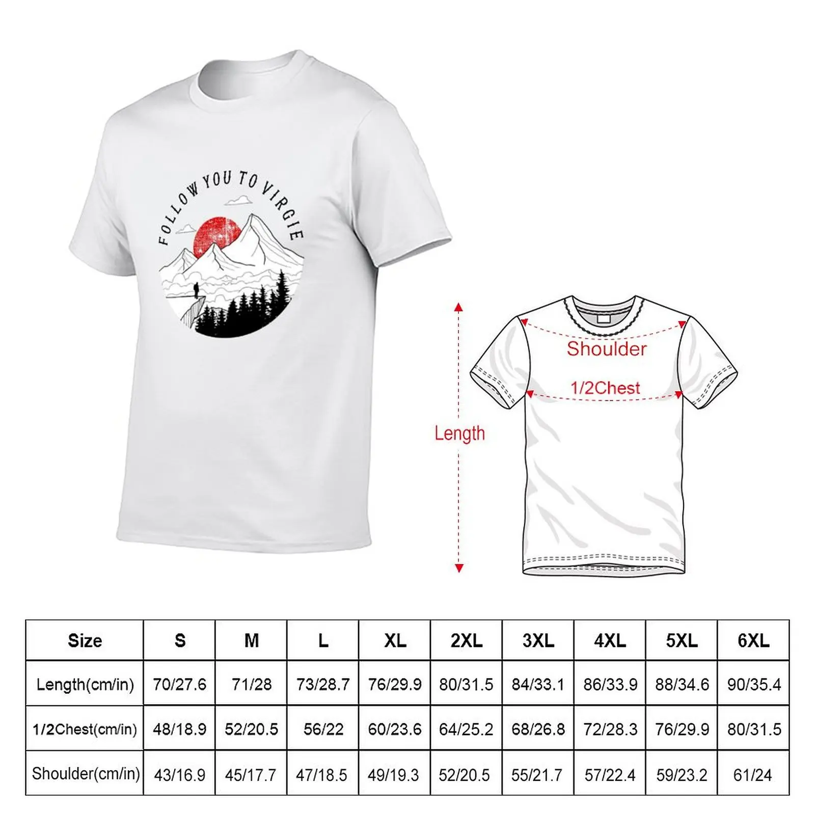 Follow You To Virgie T-Shirt Plus Size Everyday Tee Shirt