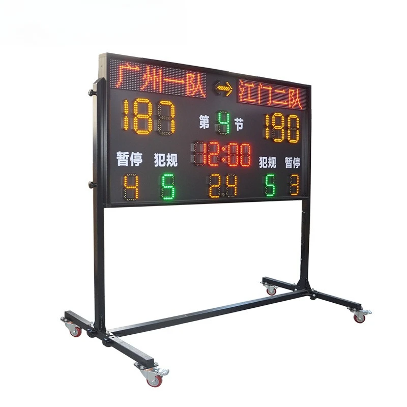 Professional basketball score screen, electronic scoreboard LED meter split screen, game electronic score