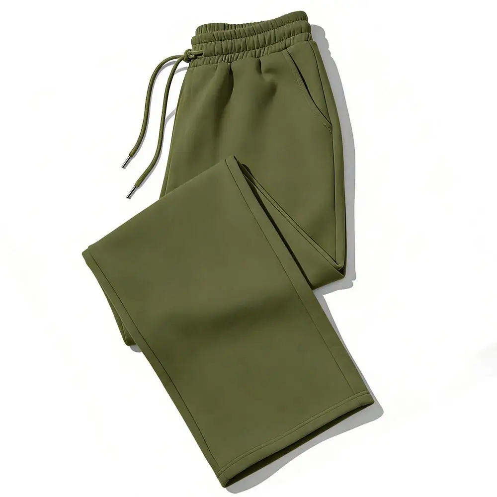Mens Sweatpants Straight Fit Joggers for Sports and Streetwear Loose Oversized Casual Pant Drawstring Multi-pocket Men Long Pant view 6