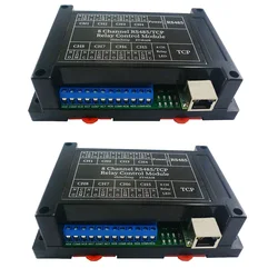 2個イーサネットリレーネットワークスイッチmodbus mqtt tcp udp Web http rs485タイマーモジュールet48a08