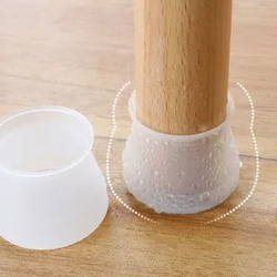 4PCS/Set Silicon Furniture Leg Protection Cover Table Feet Pad Floor Protector for Chair Floor Protection Anti-slip Table Leg