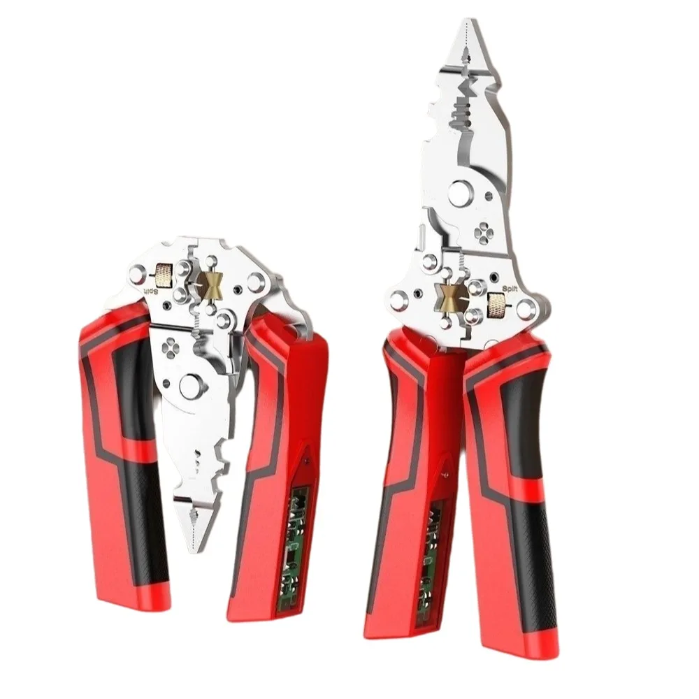Foldable Wire Stripping Pliers Rechargeable 16 in 1 Wire Stripper Cable Cutting Terminal Crimping Tool Electrician Pliers