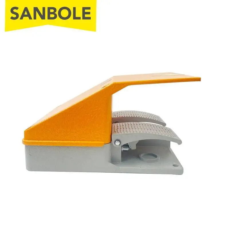 YDT1 Serie 1NO 1NC/2NO 2NC Füße Pedal Fuß Schalter Silber Kontaktieren Aluminium Shell Control Zwei/Vier Weg schaltung