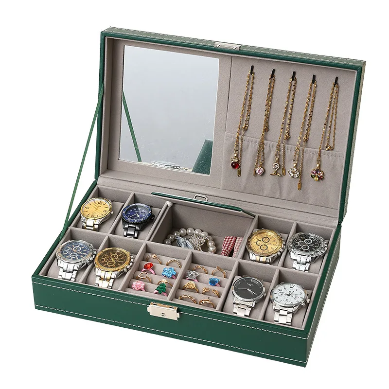 Light Luxury Version Of The Spot Wholesale Leather Multi-Positions Watch Collection Box 2/3/4/5/6  Watch Jewelry Storage Box
