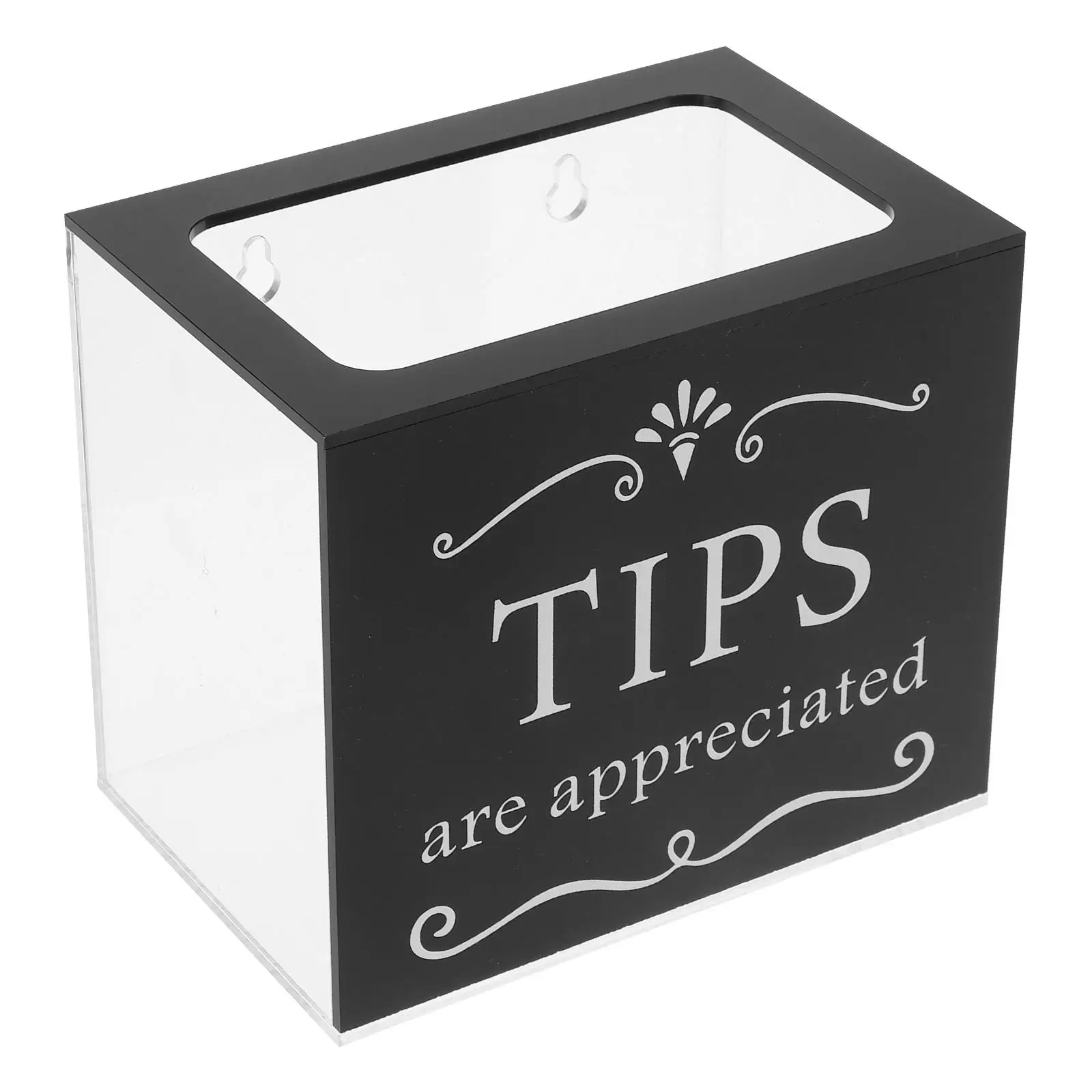 

Suggestion Box Acrylic Donation Jar Money Bank Ballot Cash Container Raffle Ticket Spinner Desk Organizer