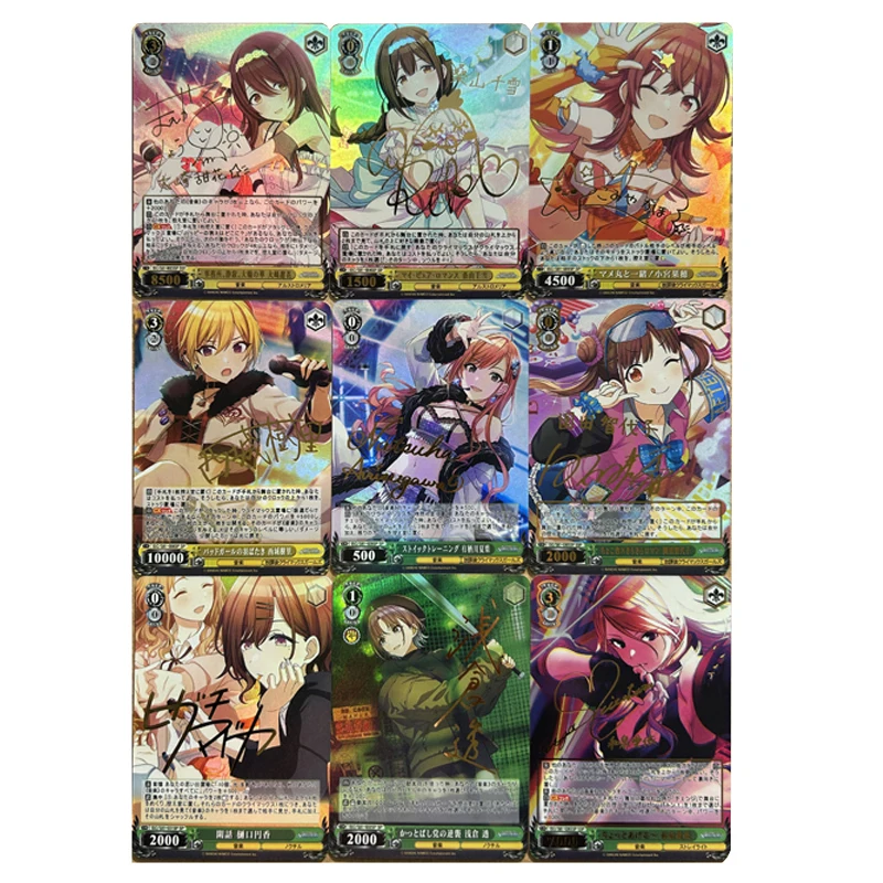 

THE IDOLM@STER SHINY COLORS DIY самодельная цветная флэш-карта аниме игровая коллекционная карта подарочная игрушка 63*88 мм