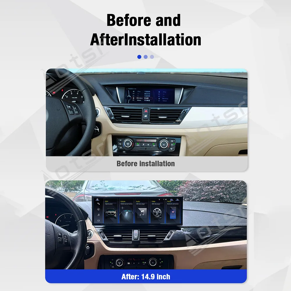 14.9 Inch Linux For BMW X1 F84 2009~2015 Wireless Apple CarPlay Android Auto HiCar Upgrade Original Car Mirror Link player
