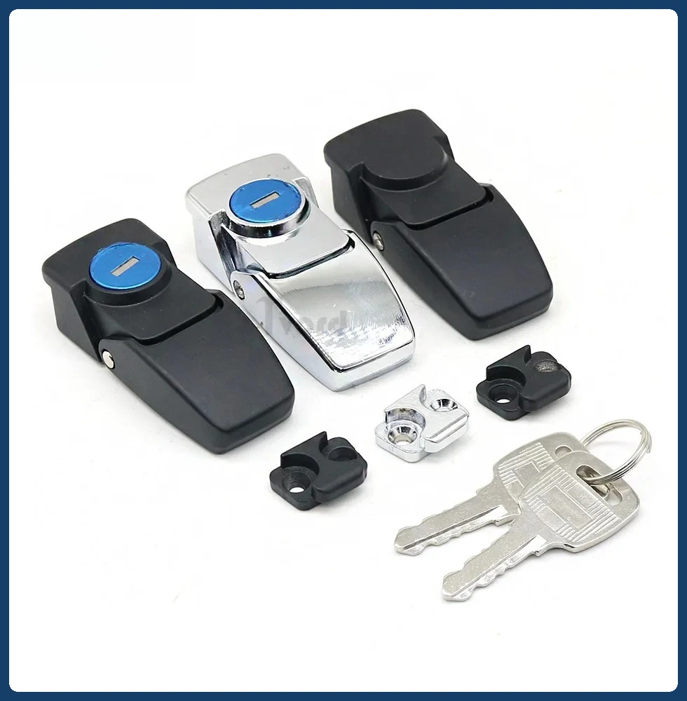 DK604 Buckle Mechanical Box Distribution Cabinet Door Lock Hidden Small Square Double Key Safety Toggle Lock