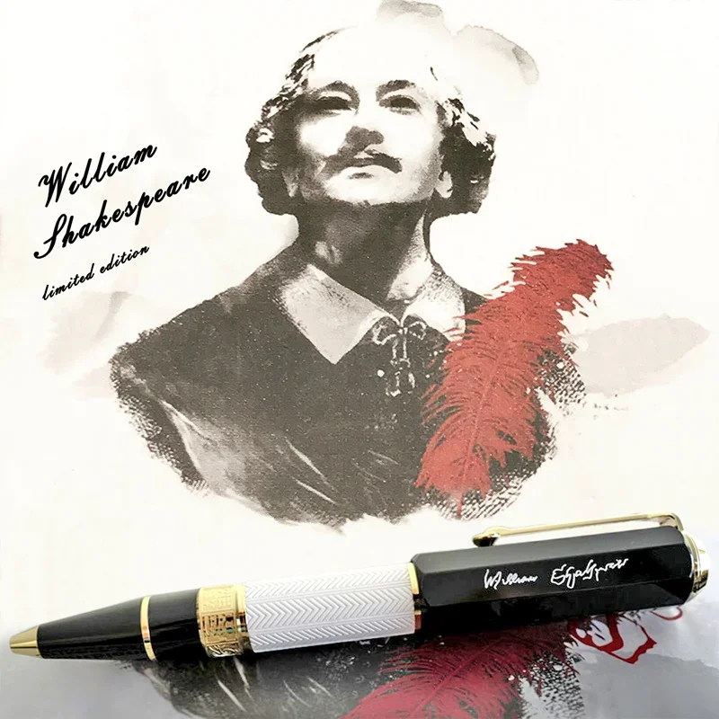 Luxury Limited Writer MB William Shakespeare Ballpoint Rollerball Pen for Writing Business Office Stationery Gift