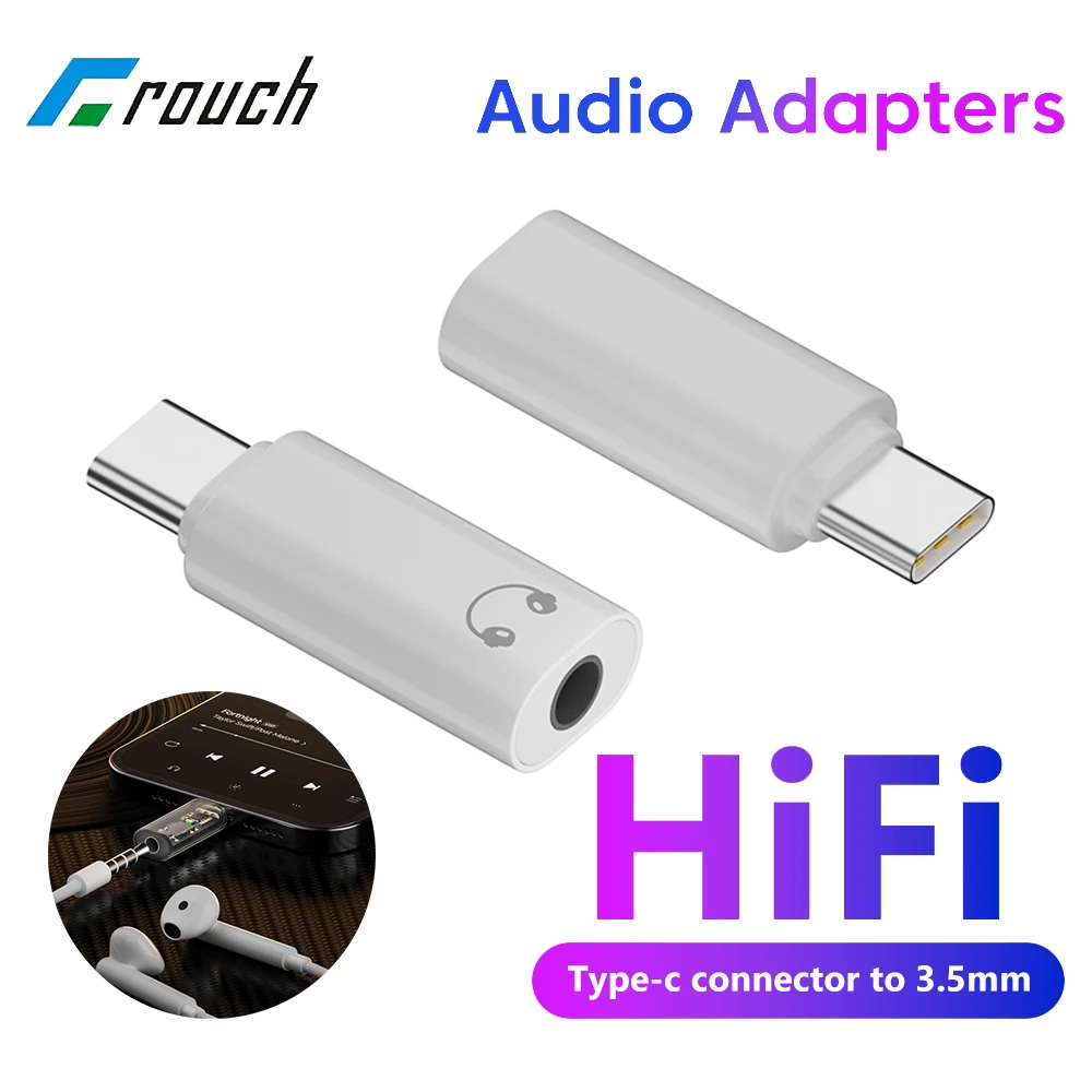 Type C To 3.5MM Audio Adapters 3.5 Jack Aux Audio Adapter Type C 3.5mm Headphone Converter for iphone 15 Samsung Xiaomi Huawei