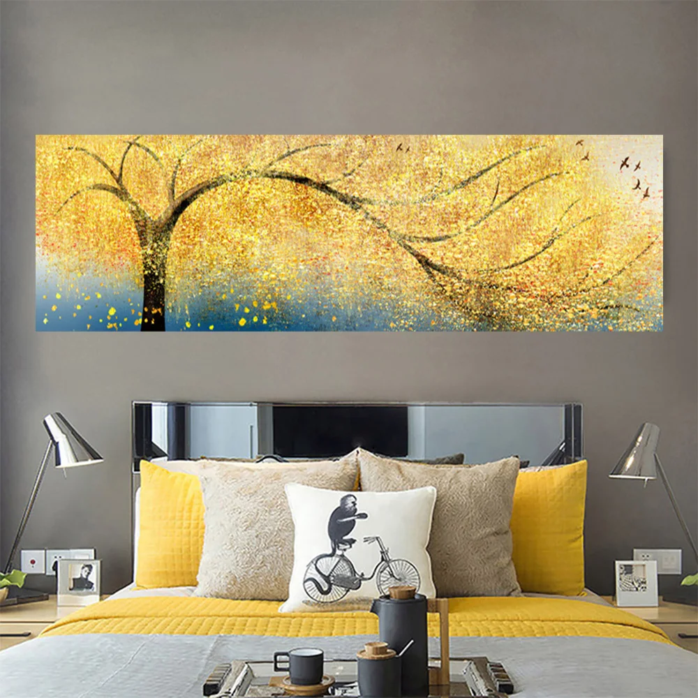 5D DIY Diamond Painting Set, Modern Abstract Wealth Tree Cross Stitch Wall Painting, Diamond Embroidery, Living Room, Home Decor