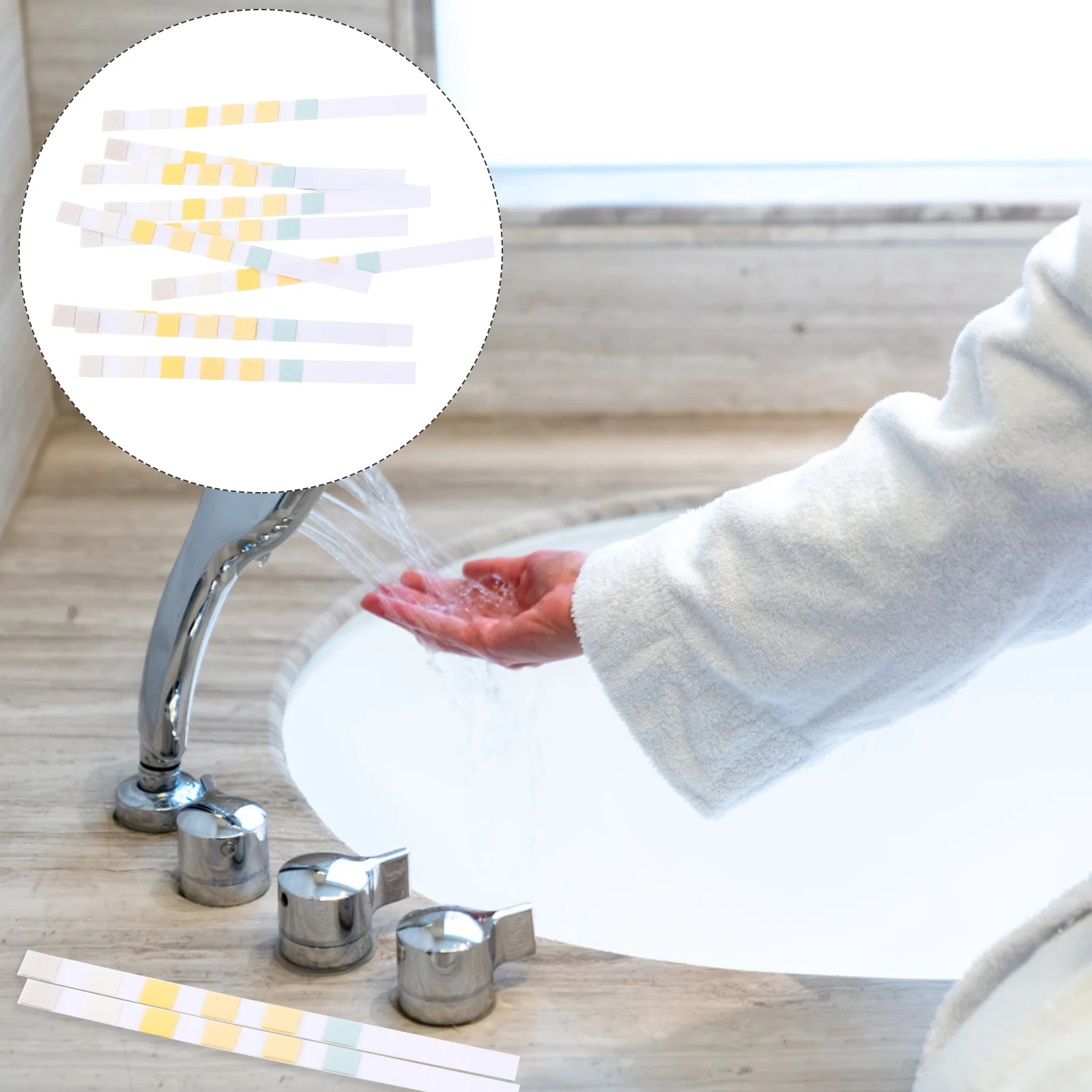 50 Pcs Test Paper Testing Tool for Fish Tank PH Chlorine Testing Strips Ph Aquarium