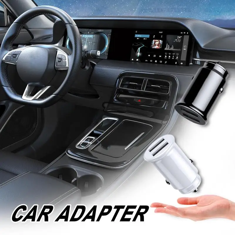 Car Phone Charger 3.1A Mobile Phone Charger Car Charger Port Quick Charging Car Phone Charger 2 Port Car USB Charger For Phones