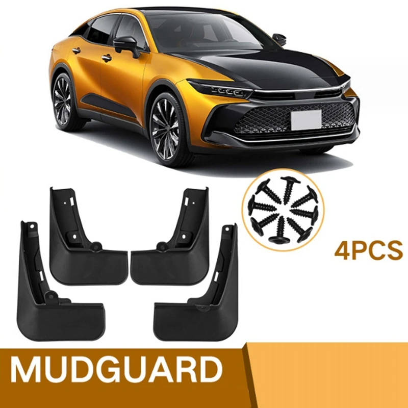 Carro Mud Flaps Splash Guard, Paralama, Fender, Tampa Externa, Peças de reposição, Fit para Toyota Crown 2023, 1 Conjunto