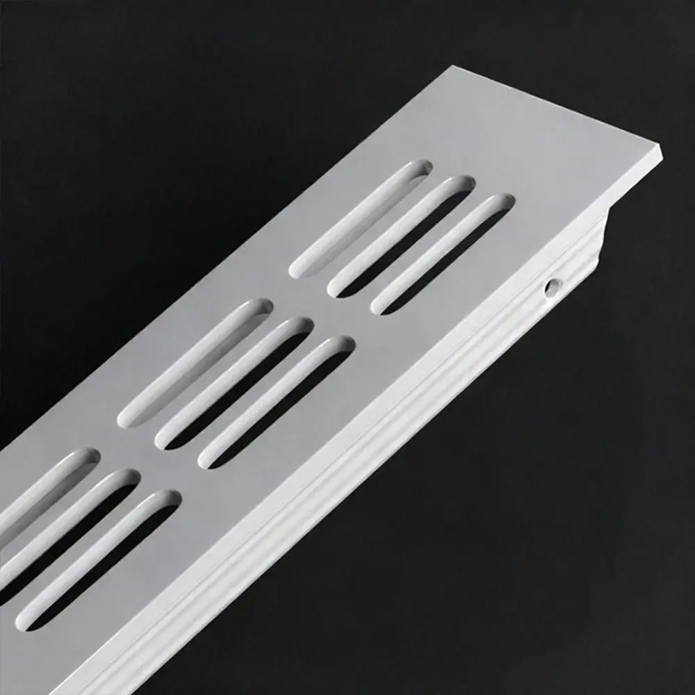 Aluminum Alloy Cabinet Breather Hole Cover Rectangle Breathable Mesh Wardrobe Air Vent Decor 30mm Wide Ventilation Grille