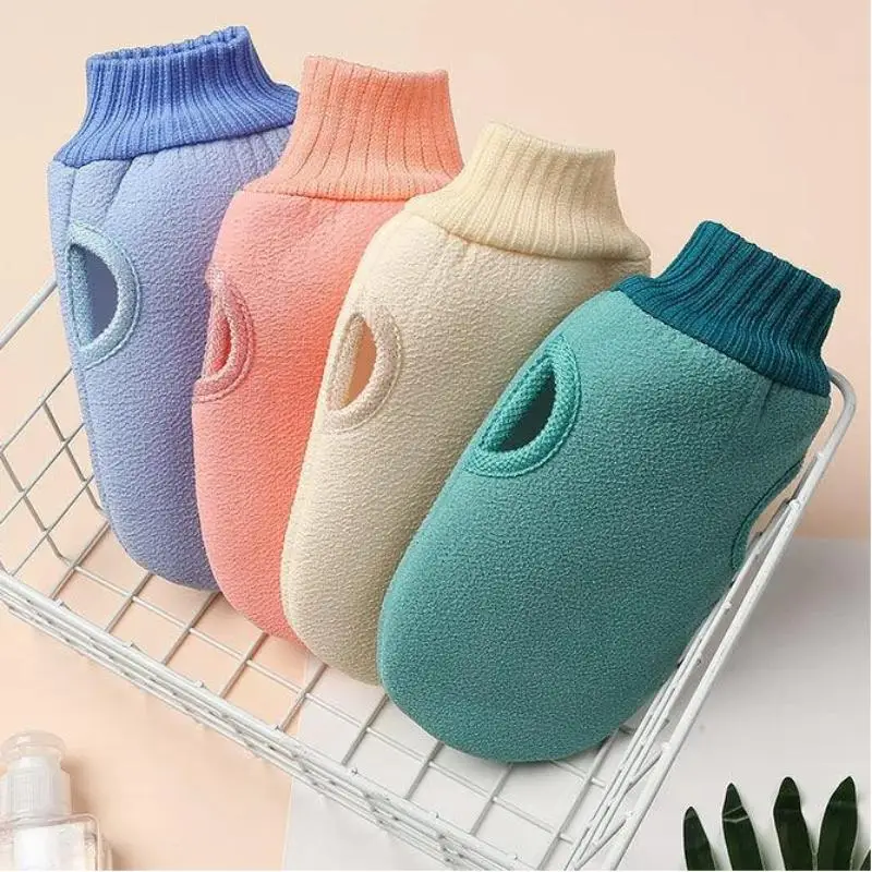 1Pcs Dead Skin Bath Shower Spa Massage Body Bath Towel Exfoliating Gloves Double Sided Skin Scrub Mitt Soft Body Wash Glove