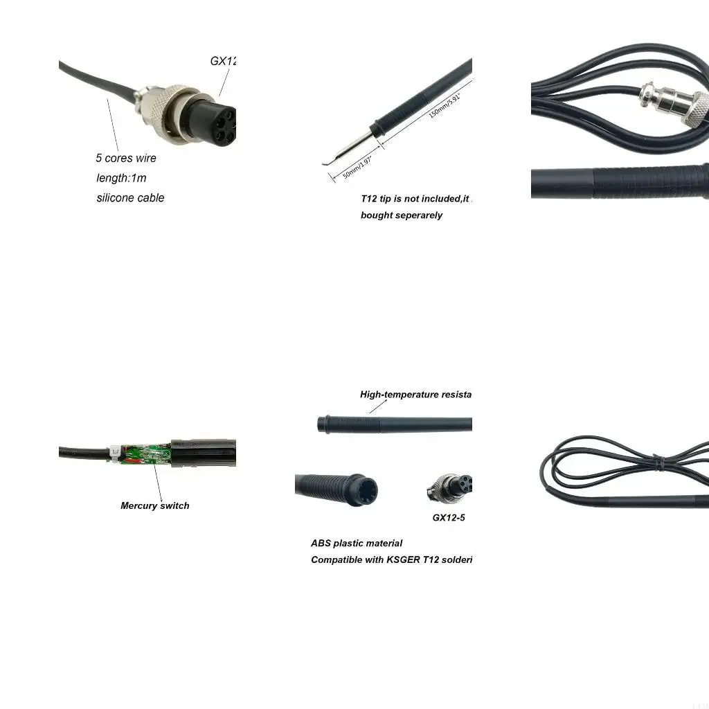 L43A Soldering Iron Handle for KSGER T12 STM32 Soldering Station Silicone Handle