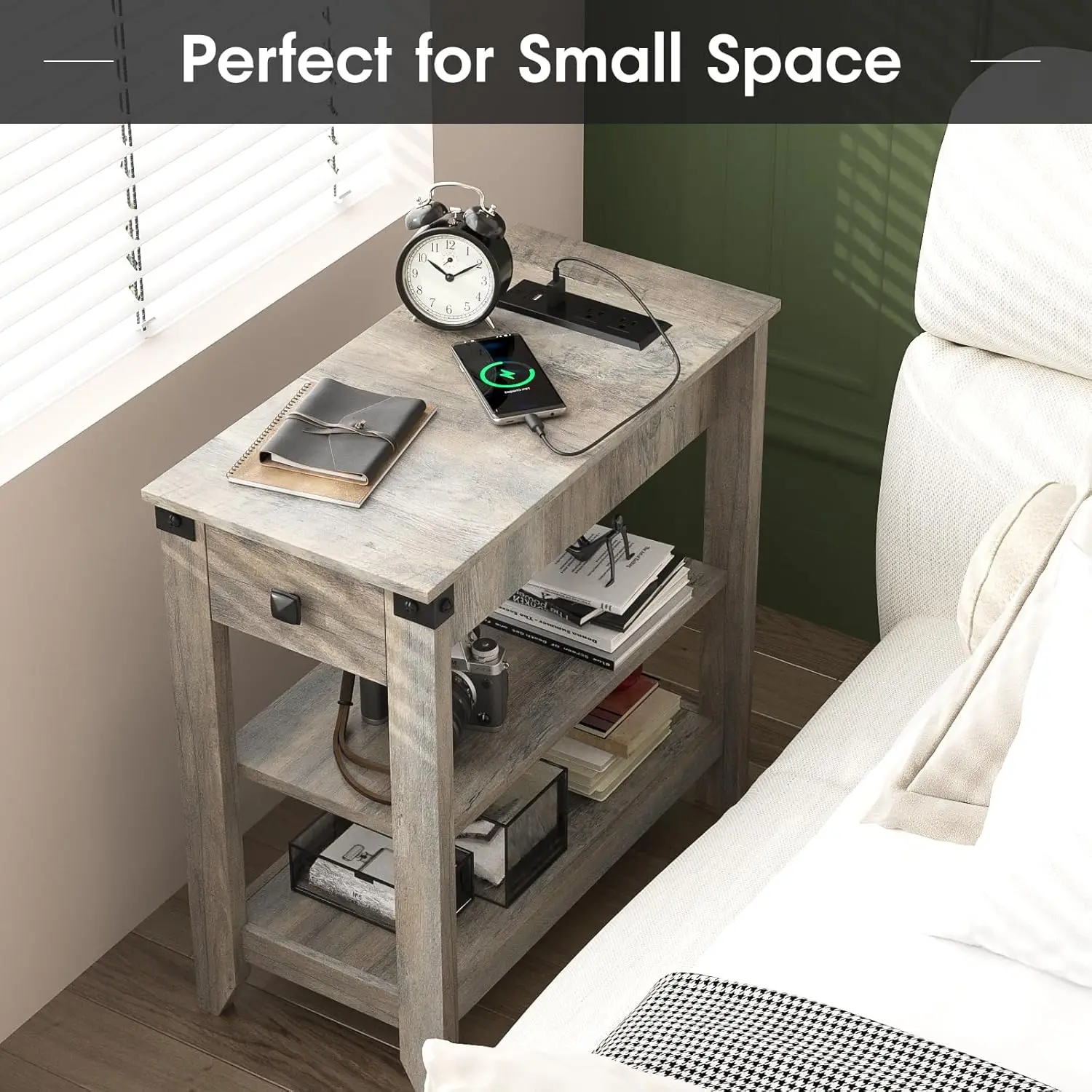 End Tables with Charging Station 5