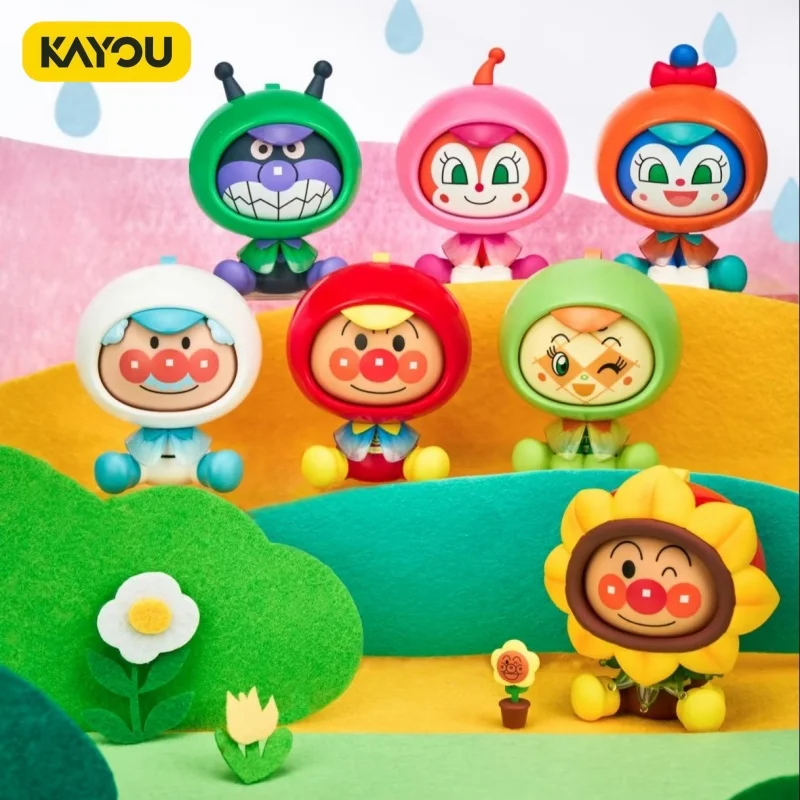 

Kayou Anpanman Rotating Blind Box Face Changing Figure Desktop Ornament Dont Worry Be Happy Series Collectible Birthday Gift