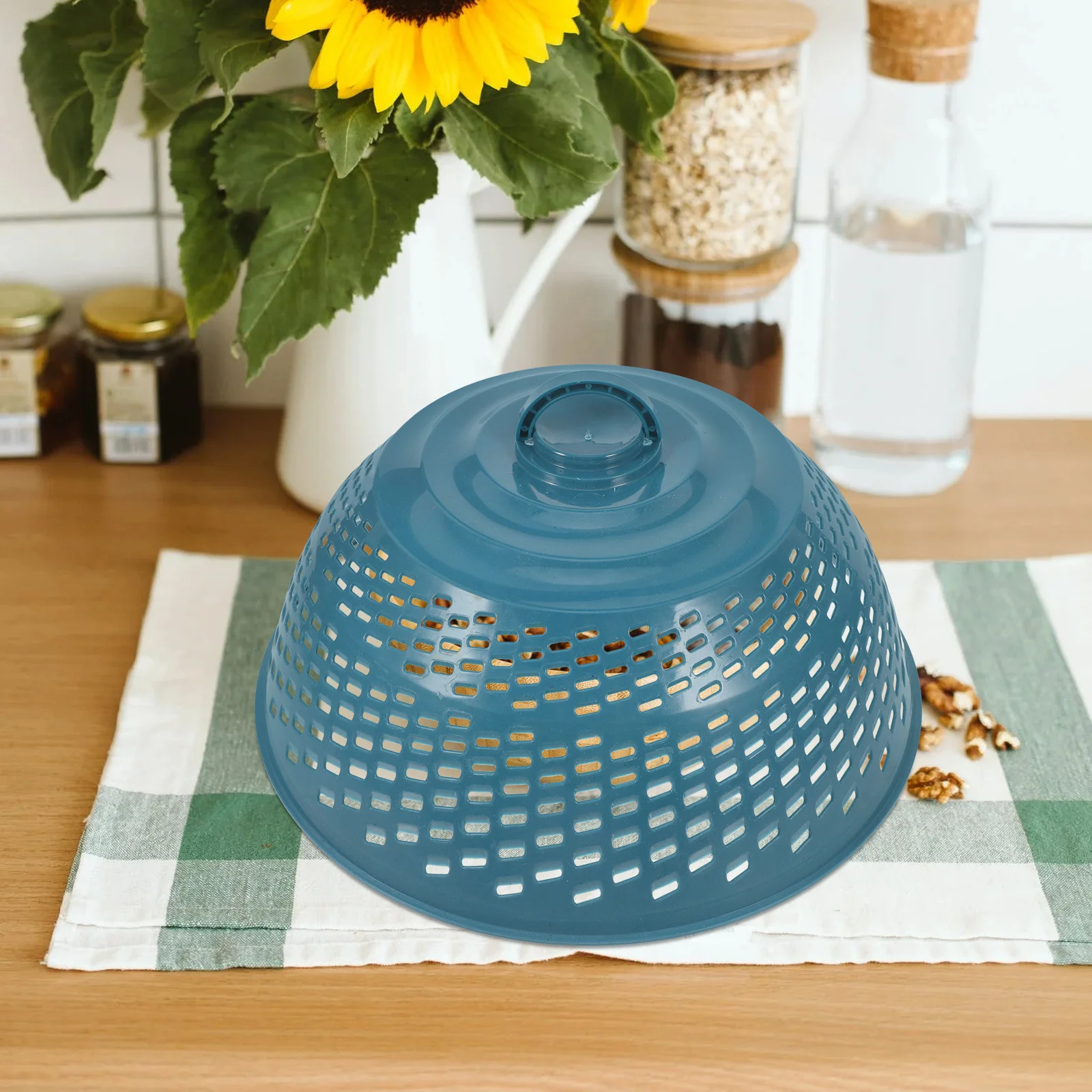 

Mesh Food Tent Durable Reusable Round Outdoor Food Plate Net Cover Adjustable Protector for Picnic Bbq Cake Dome Vegetables