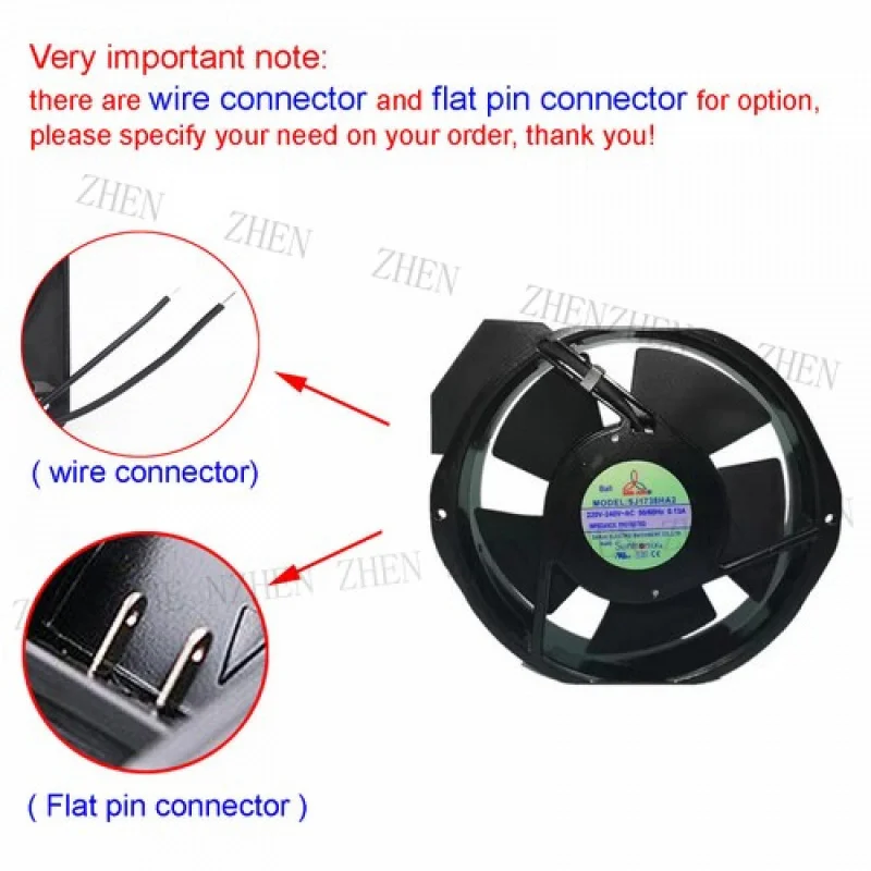 

Y New Original SANJUN SJ1738HA2 AC220-240V 0.13A 50/60Hz 172*150*38mm Cooling Fan