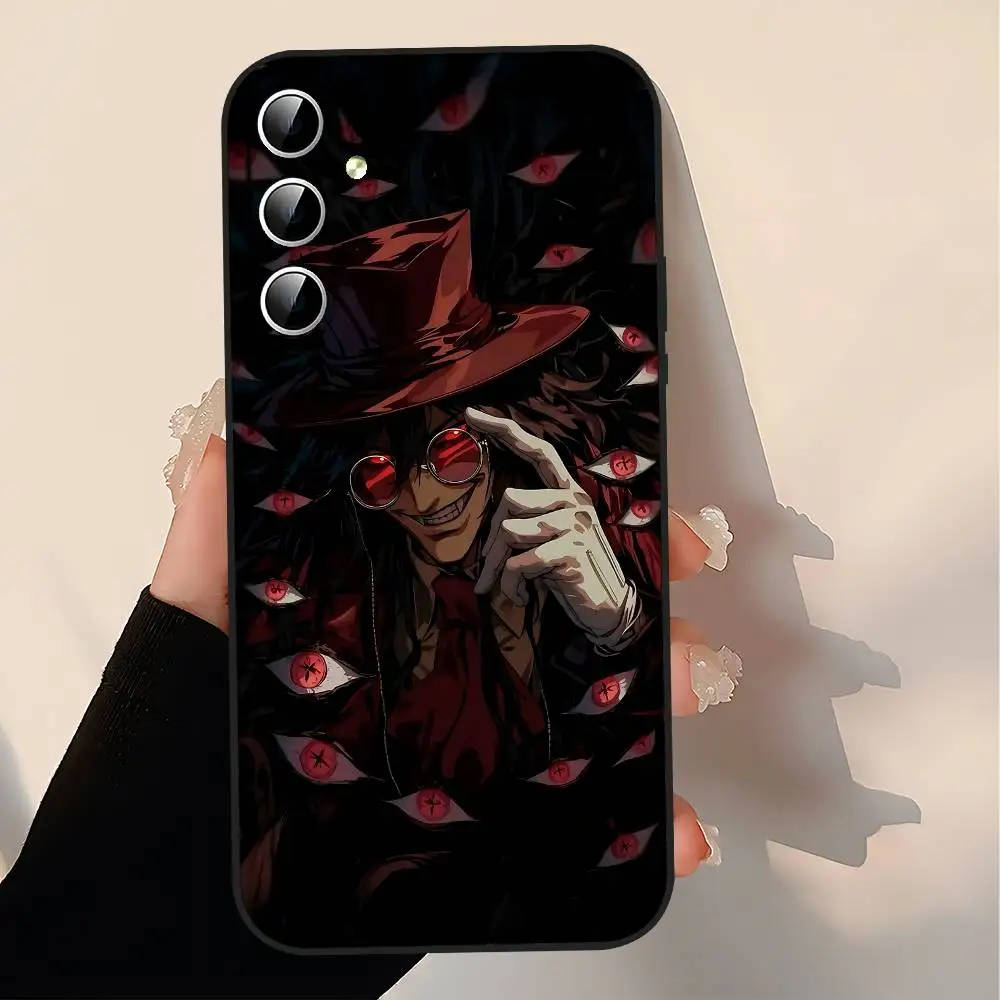 Чехол для телефона Anime H-Hellsings Samsung S24 S25 S22 S30 Note20 Lite Ultra 5G Plus FE черный