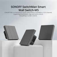 Sonoff M5 Switchman Smart Wifi Wall Switch EU US 1 2 3C Button Press Smart Switch eWelink APP Voice Control Via Alexa Google