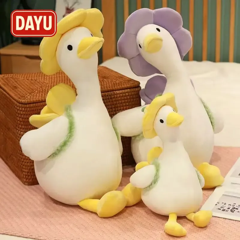 

Flower Duck Plush Toy Super Soft Cuddly Stuffed Animal Adorable Pillow Buddy for Sleep Cute Birthday Gift for Girls Boys Room