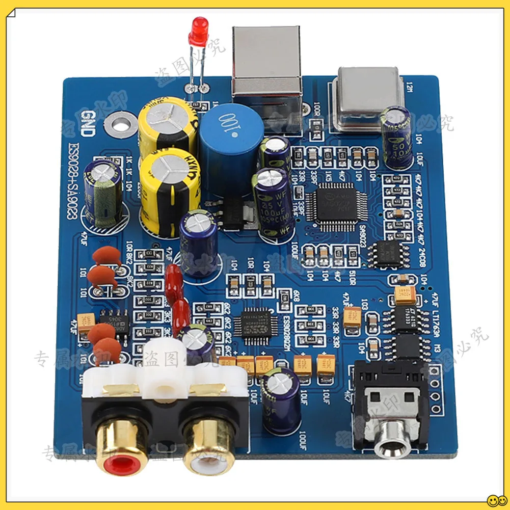 

Мини-USB-декодер плата ES9028K2M + SA9023 Fever аудио звуковая карта модуль декодирования DIY для усилителей мощности домашний кинотеатр
