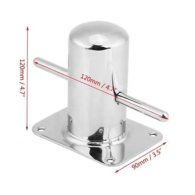 New Stainless Steel High Polished Silver Marine Mooring Bollard for Ship Crossing Boat Hardware Accessories-Factory Direct